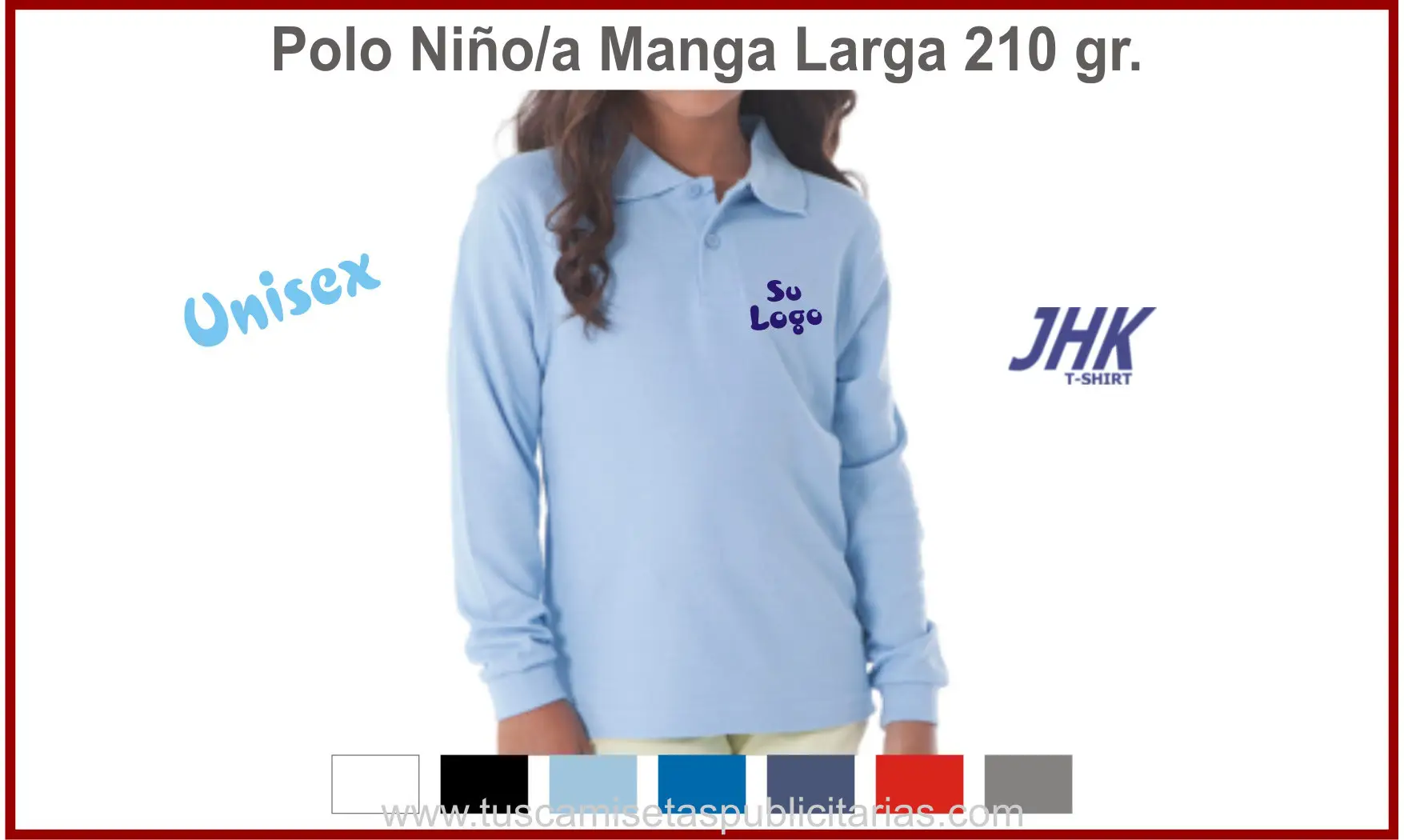 Polo Niño M/Larga Personalizado