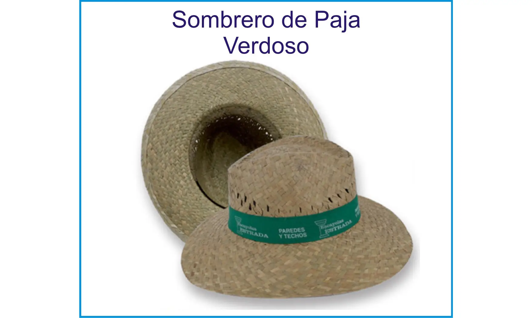 Sombreros Publicitarios de Paja Verdoso