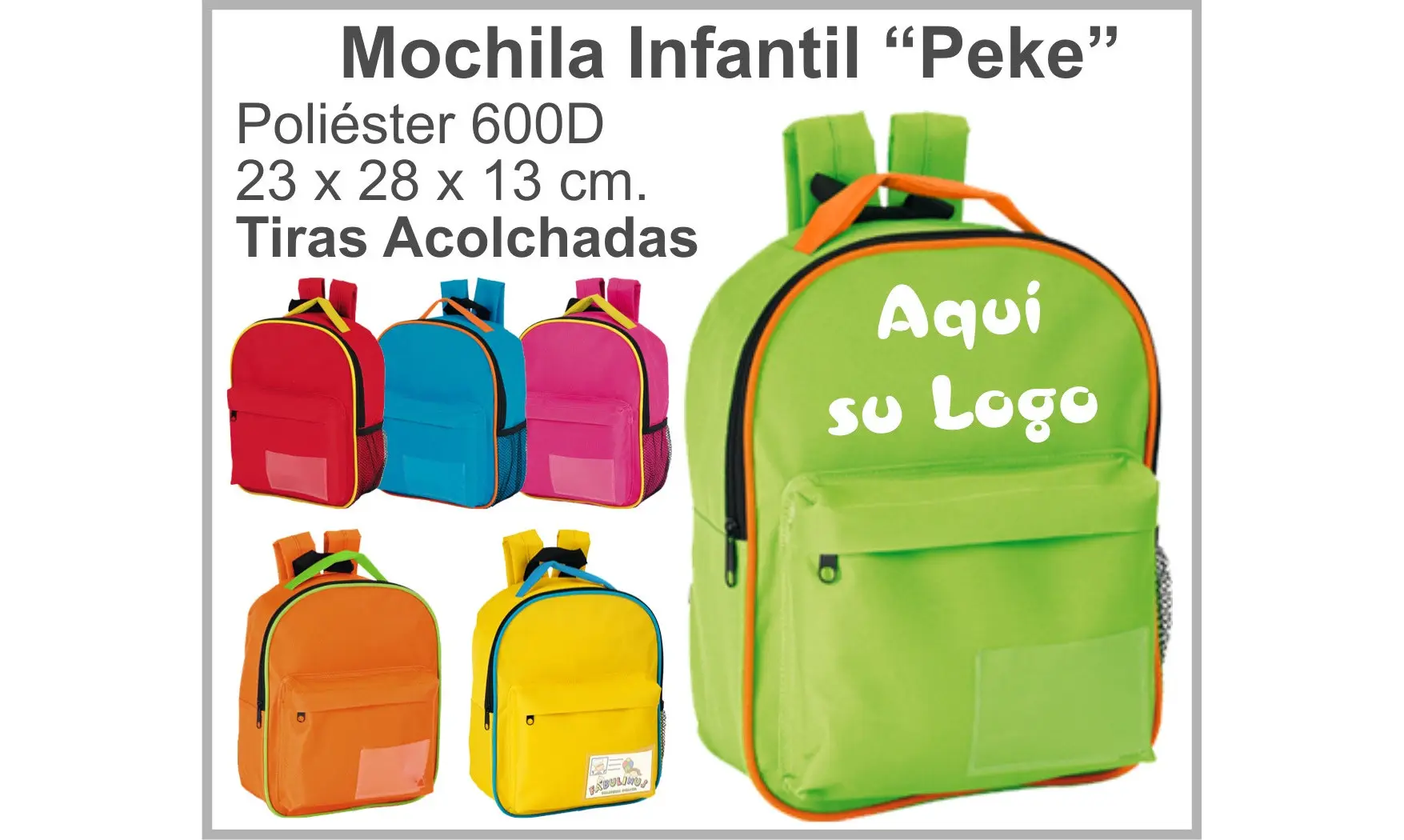 Mochila Publicitaria Infantil
