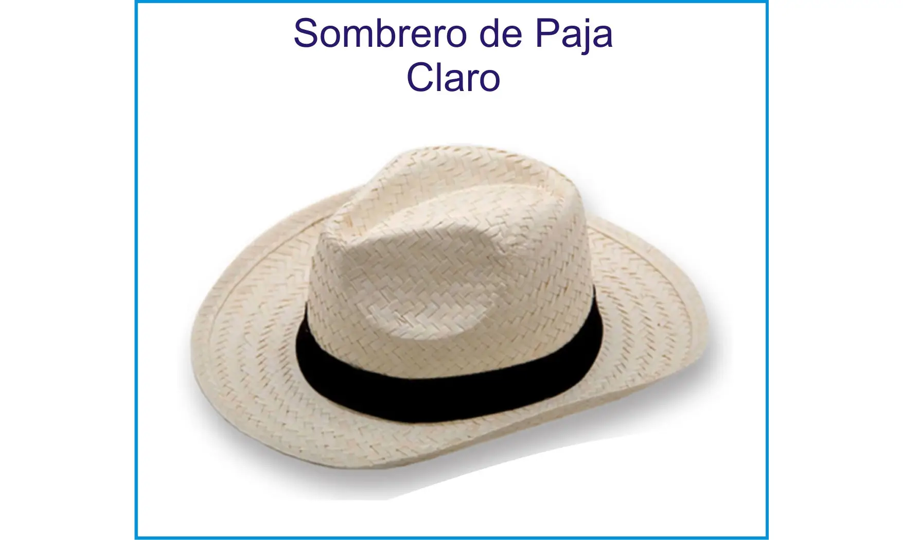 Sombreros Personalizados de Paja Claro