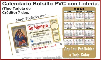 Calendarios Lotería Tarjeta