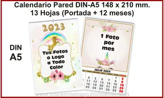 Calendario Publicitario Pared
