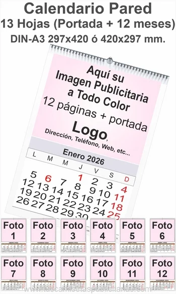 Calendarios Personalizados Pared