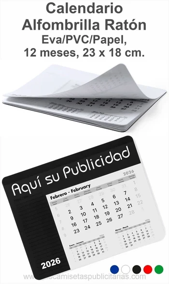 Calendario Alfombrilla Publicidad