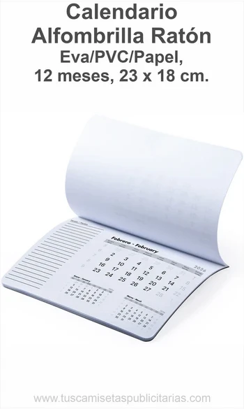 Calendario Alfombrilla Publicidad