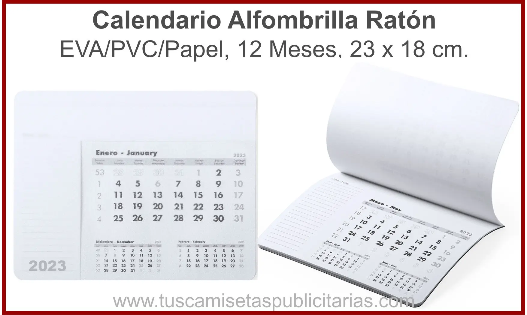 Calendario Alfombrilla Publicidad
