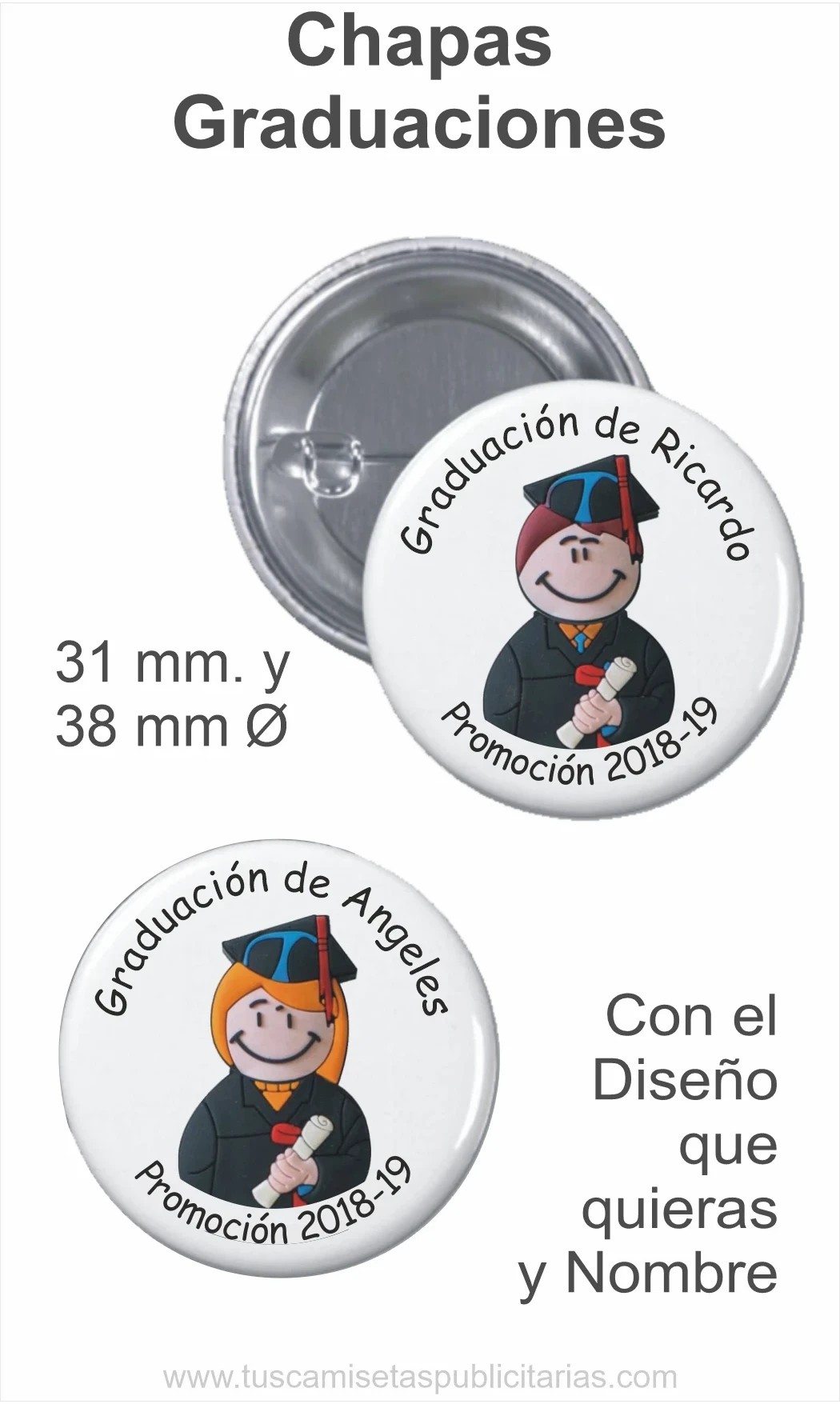 Chapas Graduaciones