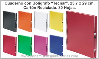 Cuaderno Cartón Reciclado 23 x 29 cm.