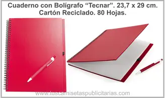 Cuaderno Cartón Reciclado 23 x 29 cm.