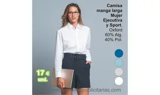 Camisa Mujer m/larga Oxford