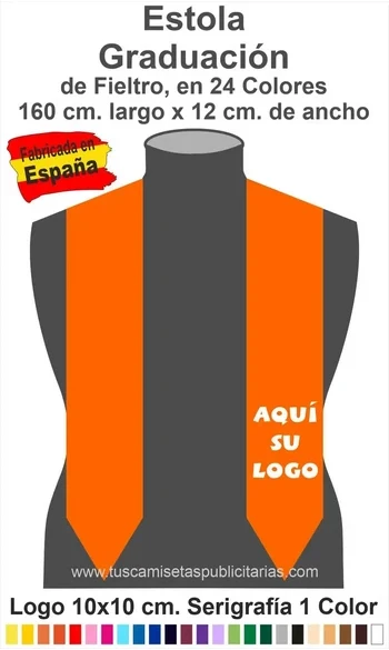 Estola para Graduación Serigrafiada