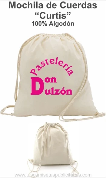 Mochila Saco Algodón Personalizada