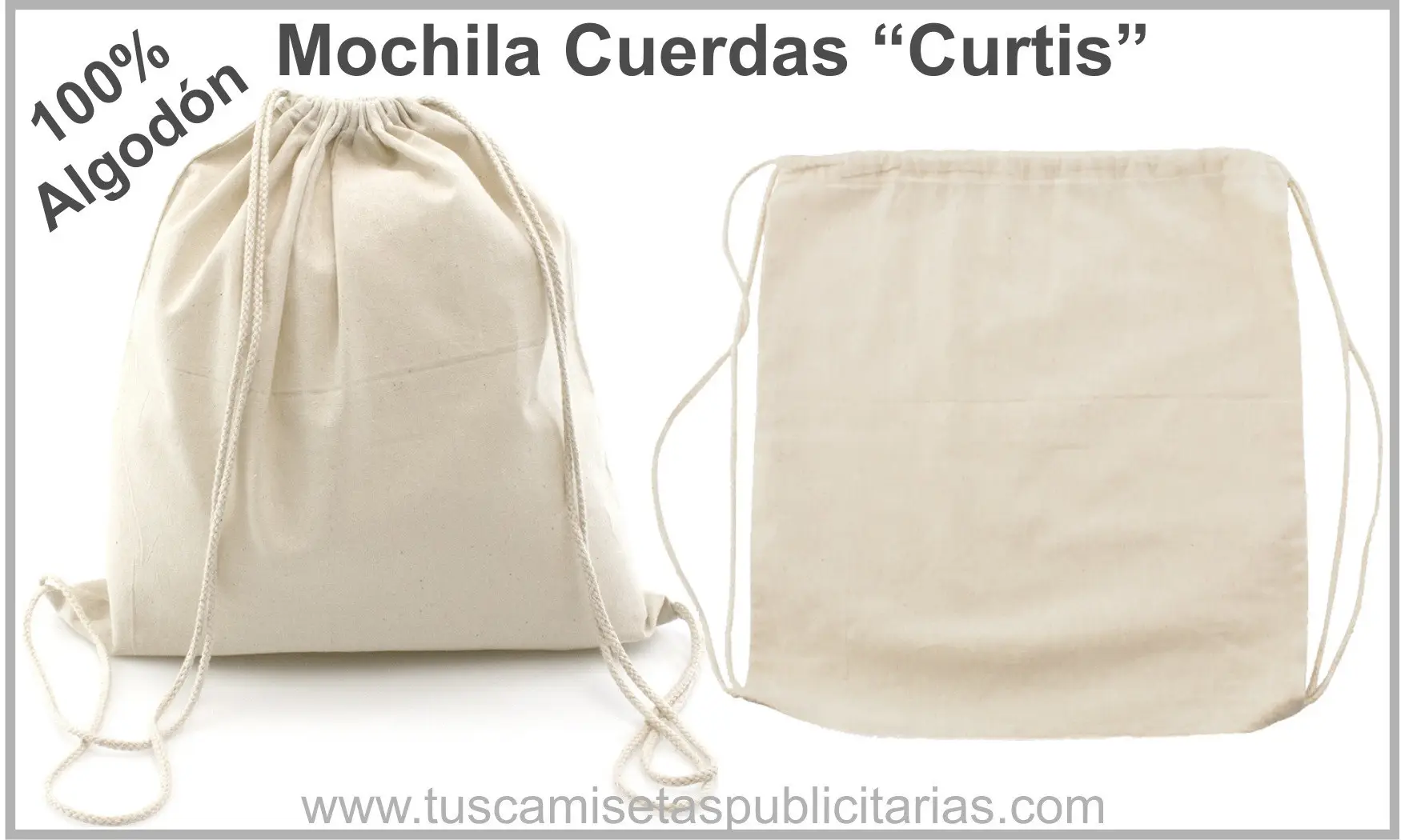 Mochila Saco Algodón