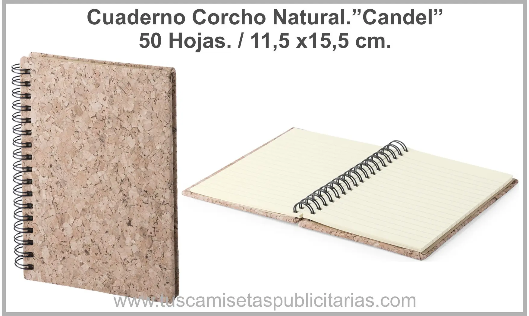 Cuaderno Corcho Natural