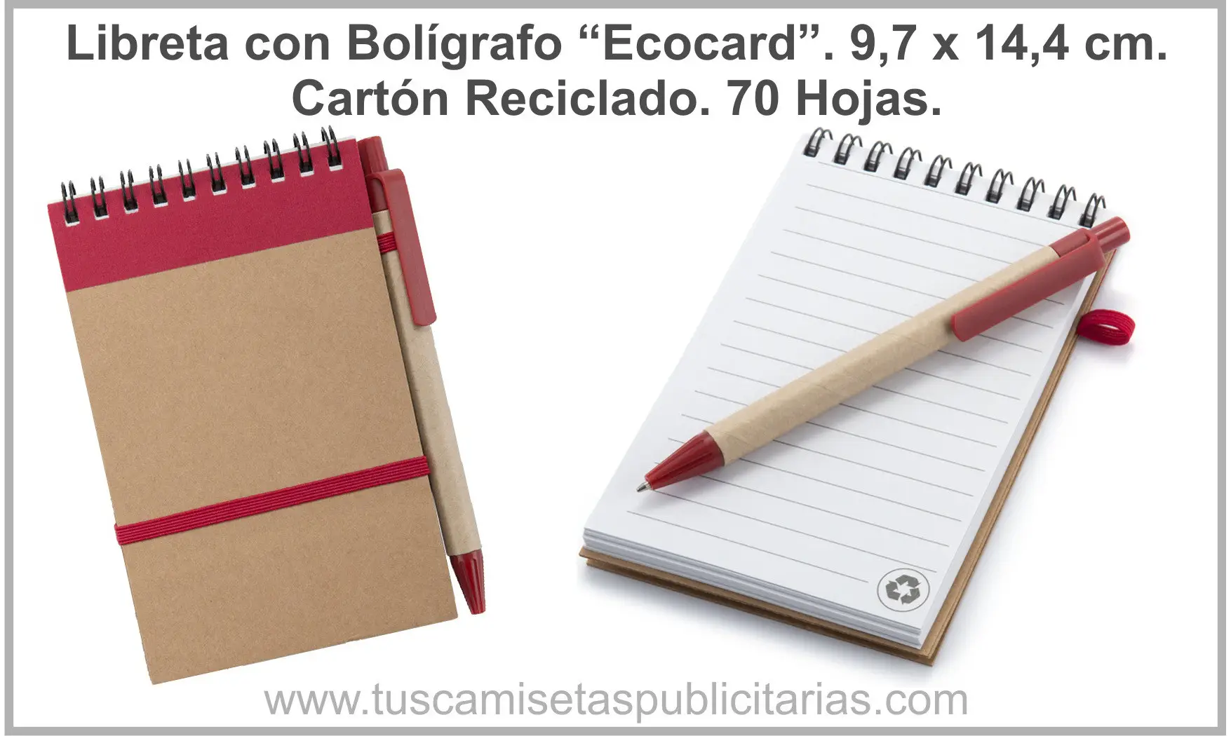 Libreta Cartón Reciclado