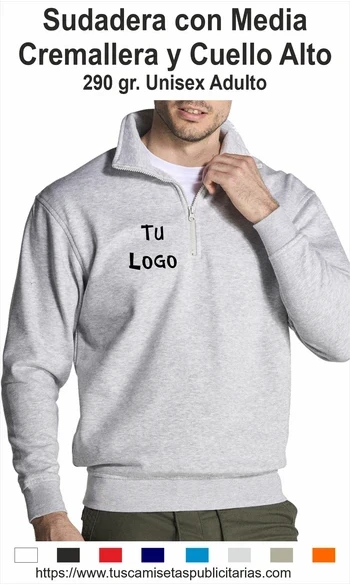 Sudadera Media Cremallera Publicitaria
