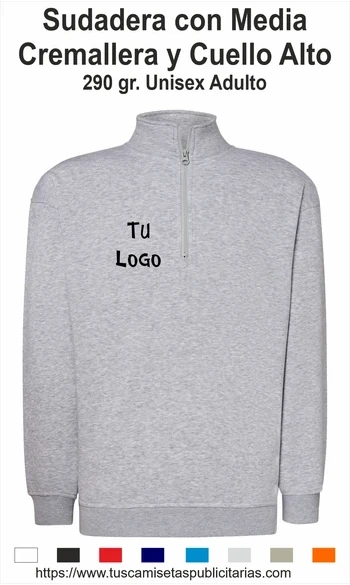 Sudadera Media Cremallera Publicitaria