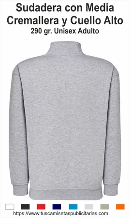 Sudadera Media Cremallera Publicitaria