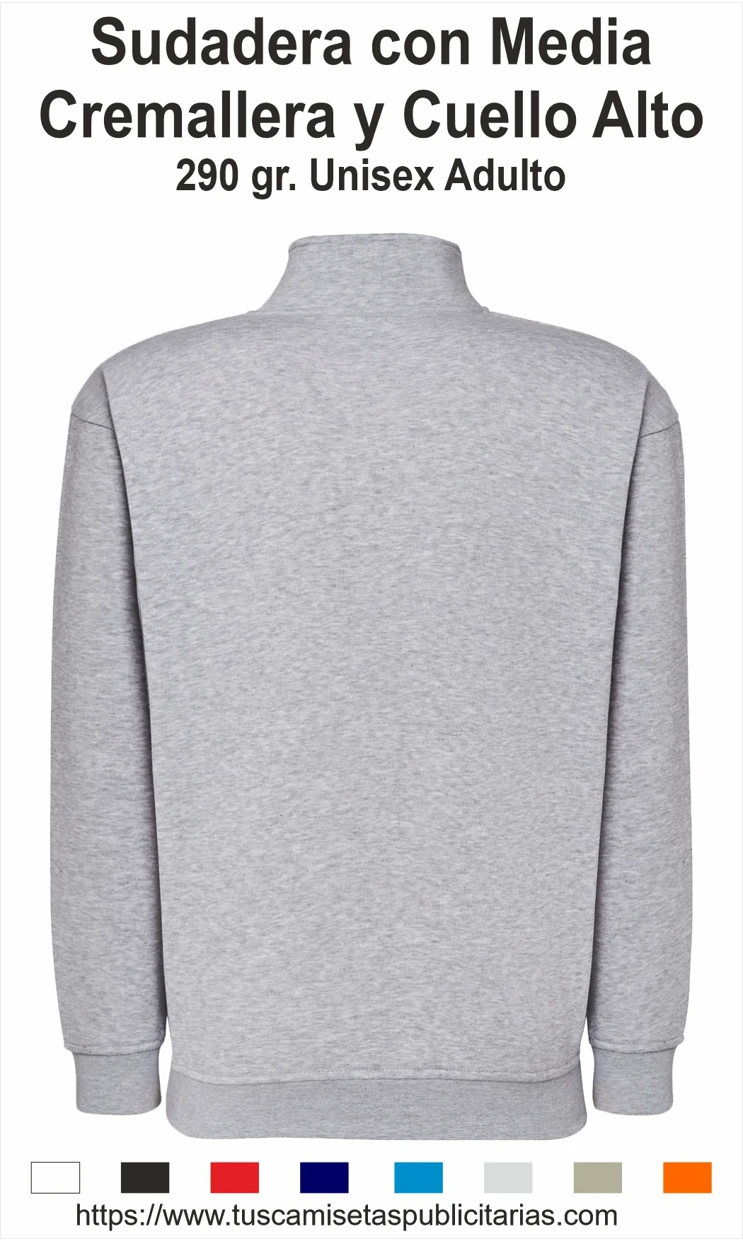 Sudadera Media Cremallera Publicitaria