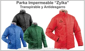 Parka Impermeable Publicidad