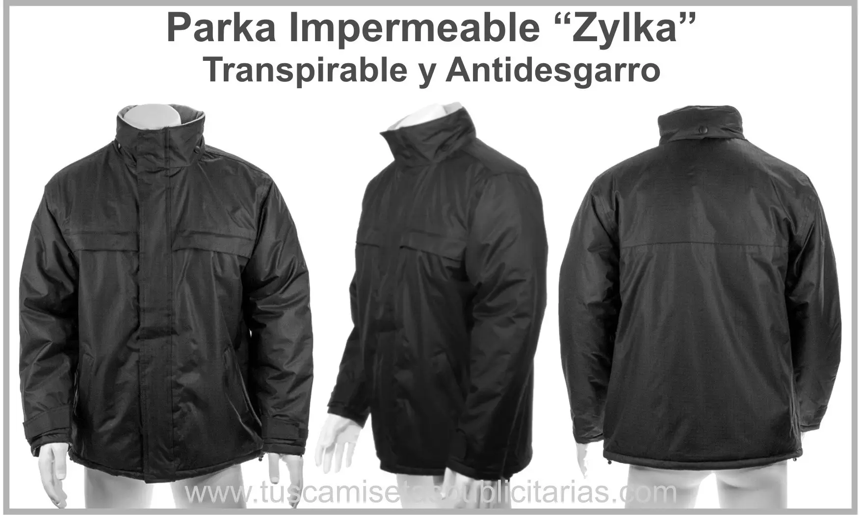 Parka Impermeable Publicidad