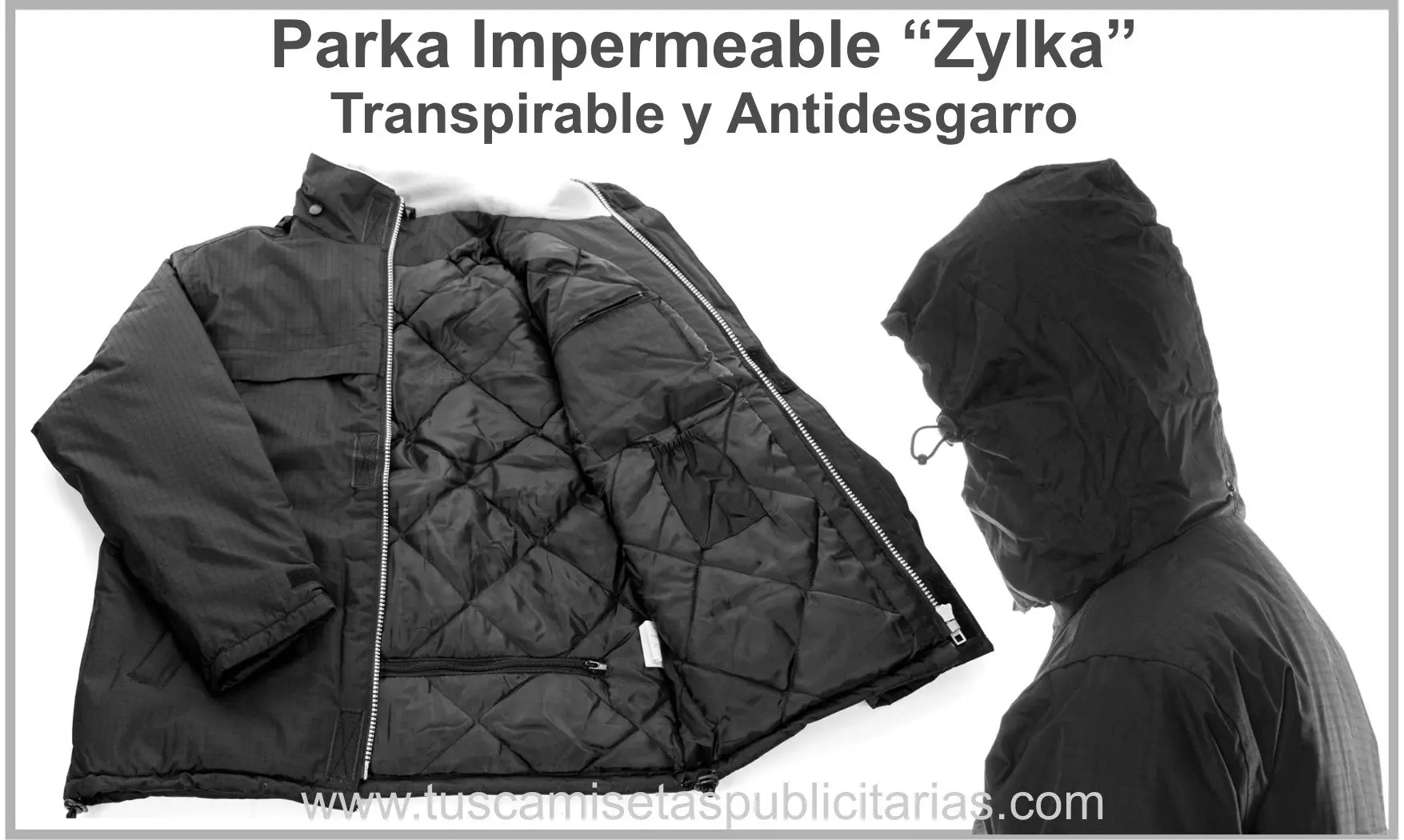 Parka Impermeable Publicidad