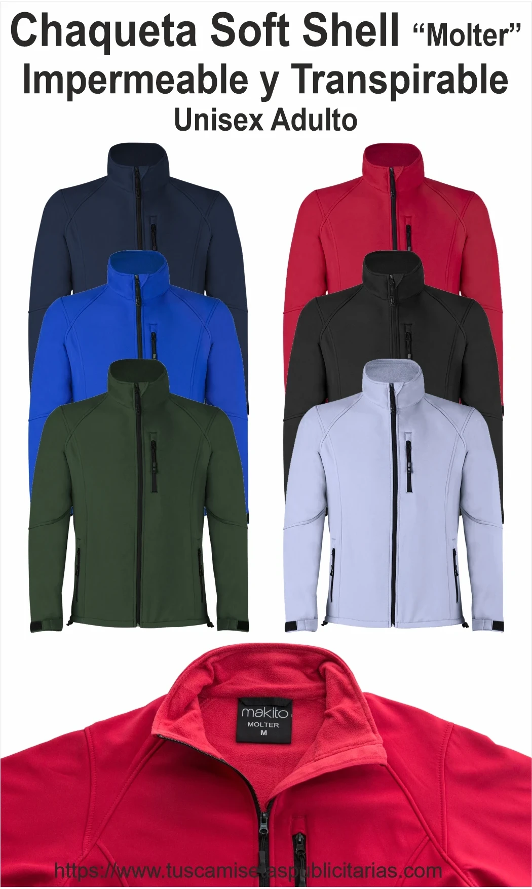Chaquetas SoftShell Personalizadas