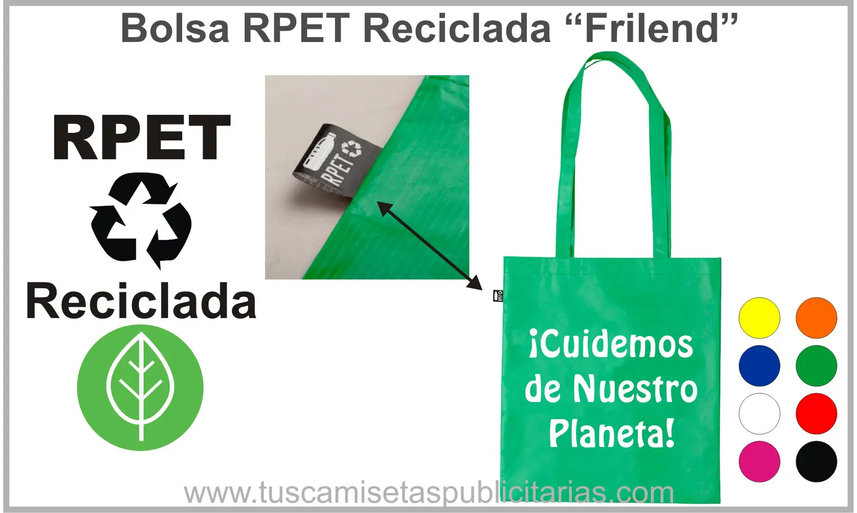 Bolsas RPET Recicladas para Publicidad