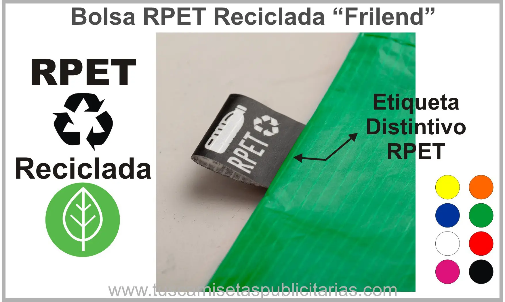 Bolsas RPET Recicladas para Publicidad