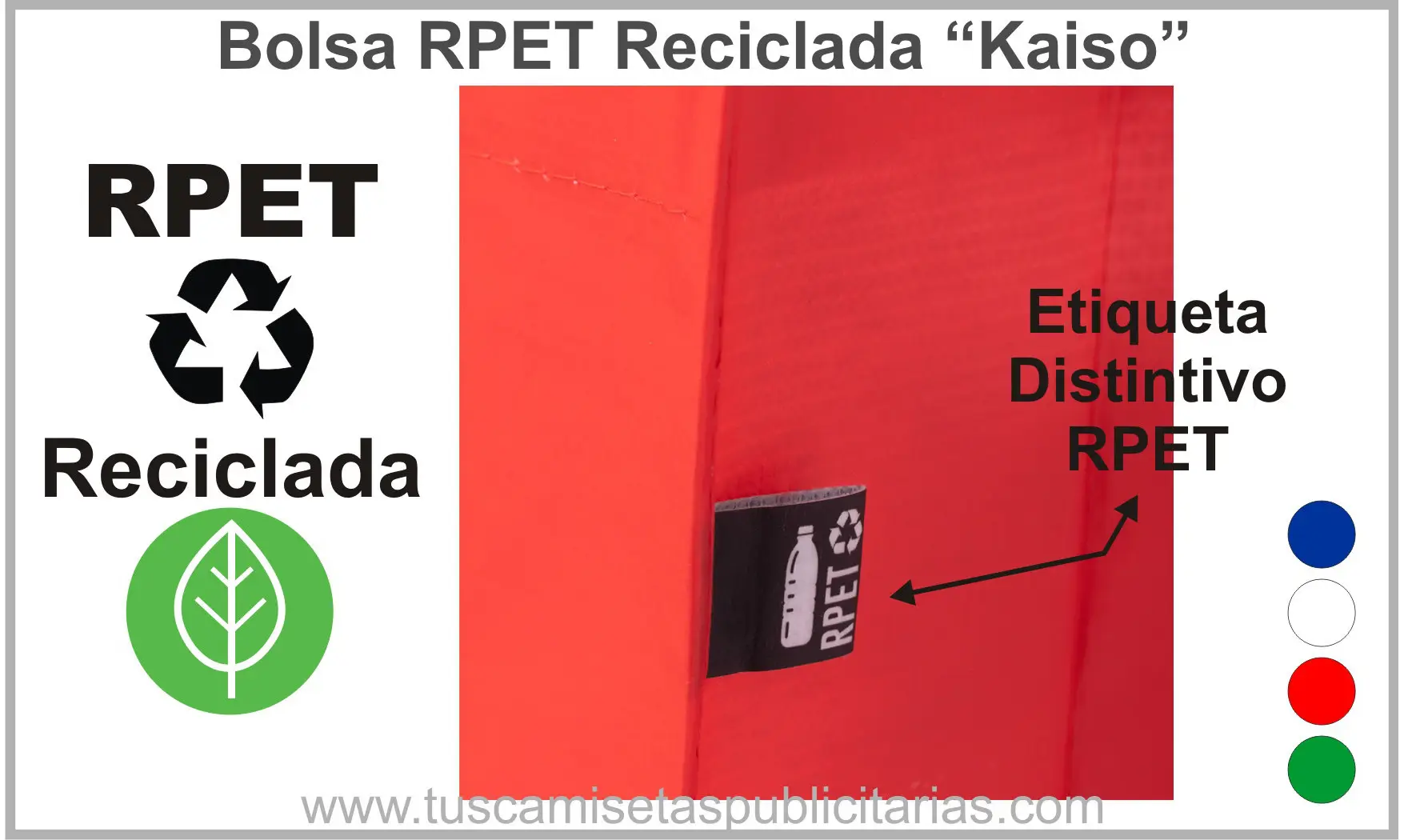 Bolsas RPET Recicladas Publicitarias