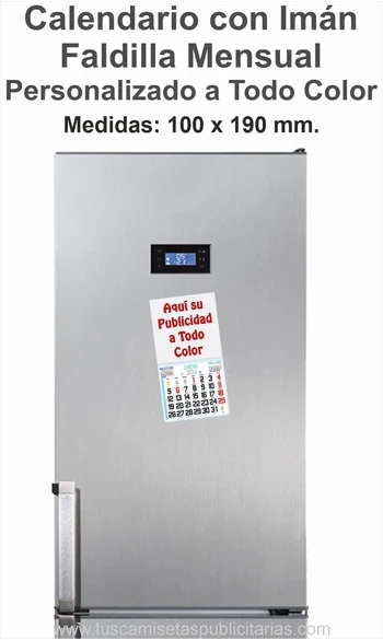 Calendario Imán Nevera Personalizado