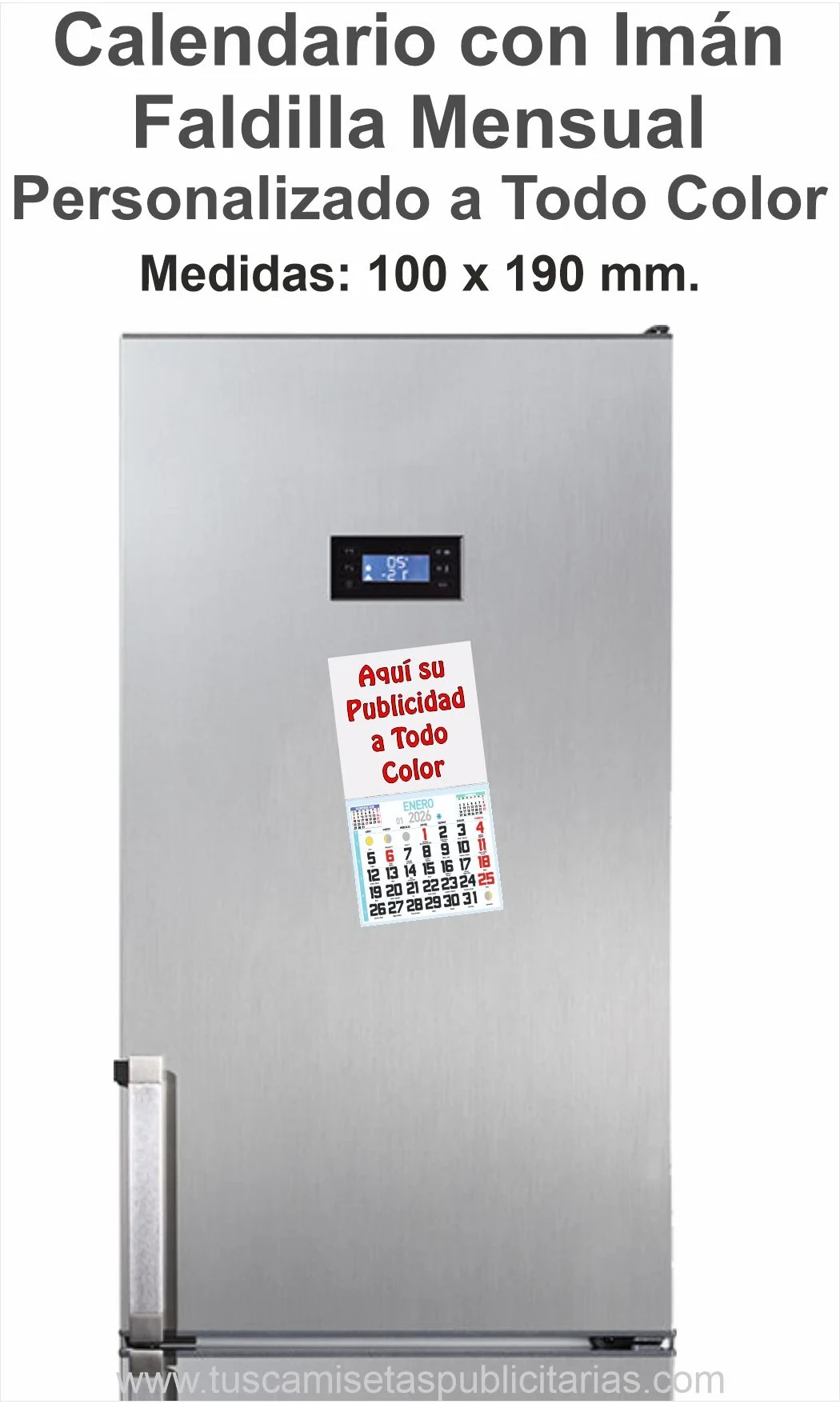 Calendario Imán Nevera Personalizado