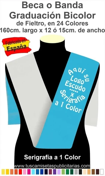 Banda Graduación Doble Grado Impresa