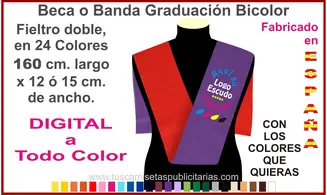 Beca o Banda Bicolor de Graduado