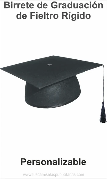 Birrete Graduación Fieltro