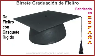 Birrete Fieltro Graduado
