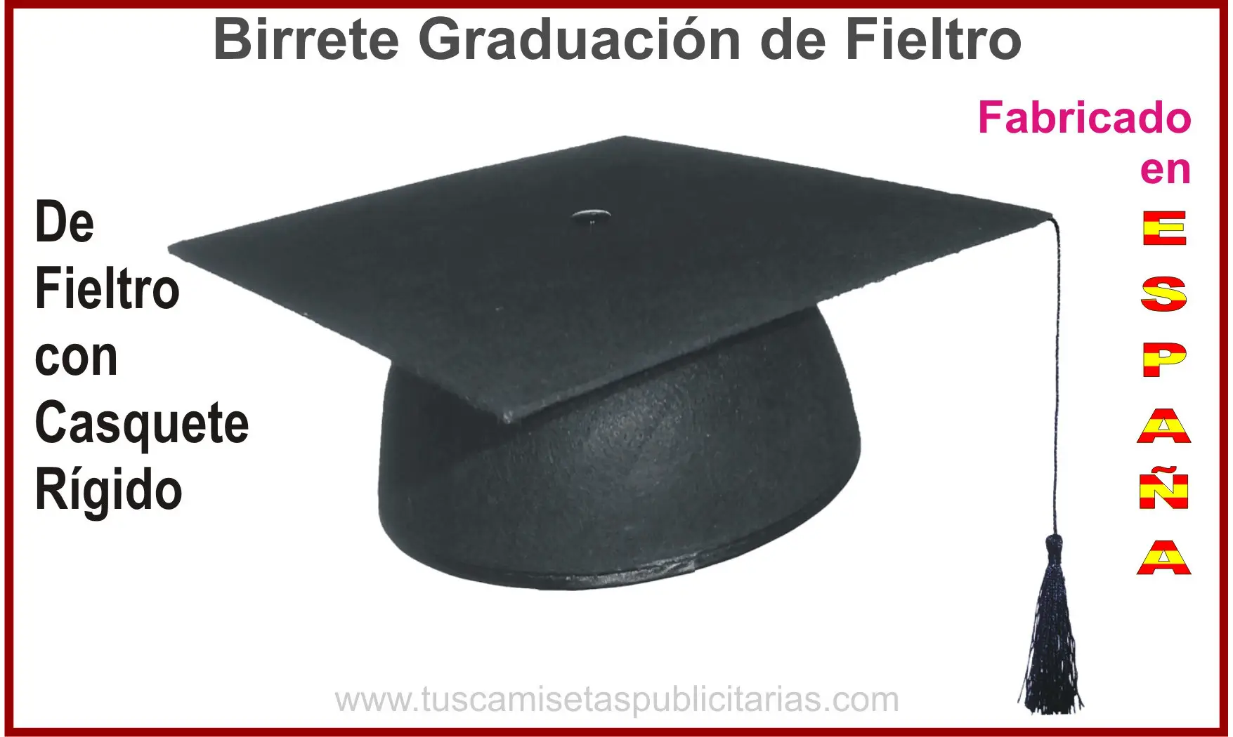 Birrete Fieltro Graduado
