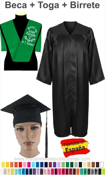 Toga+Beca+Birrete Graduaciones