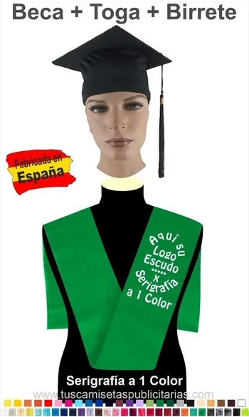 Toga+Beca+Birrete Graduaciones