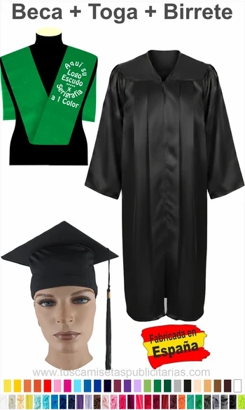 Birrete, Banda y Toga Graduado