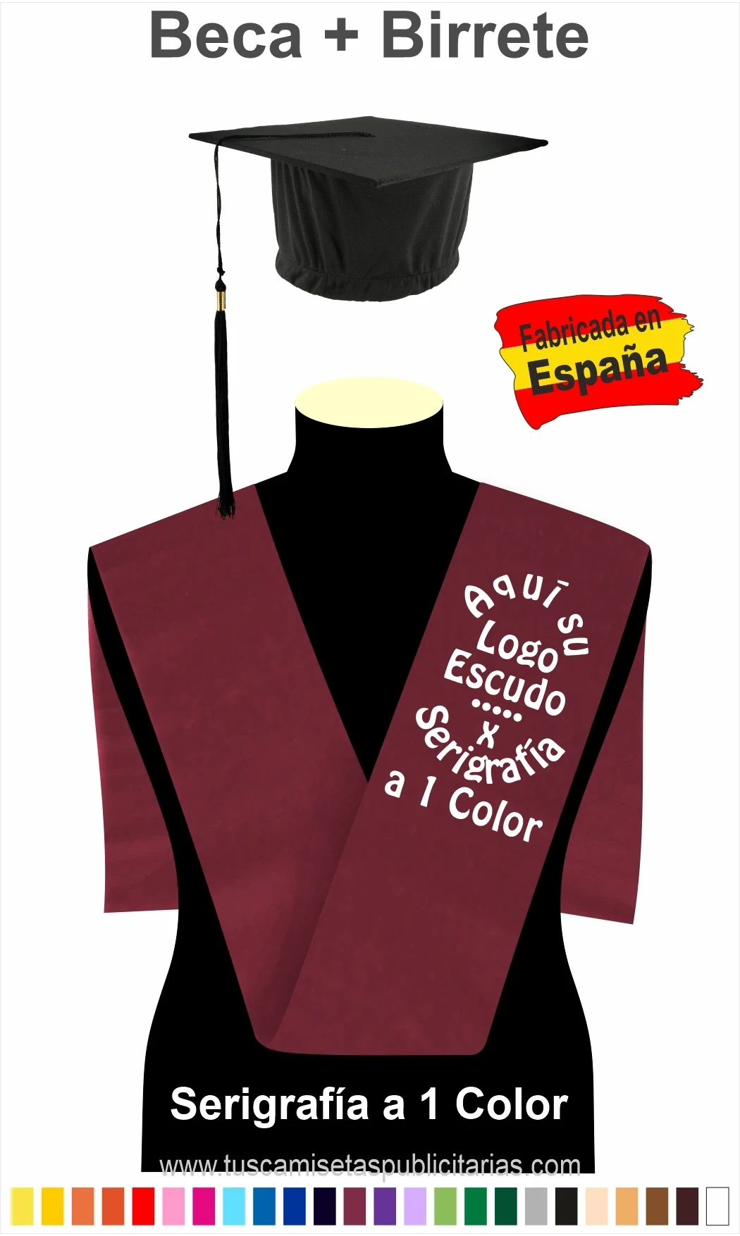 Beca y Birrete Graduación