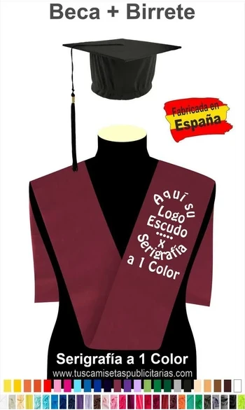 Pack Birrete y Beca Graduaciones