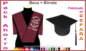 Banda y Birrete Graduado