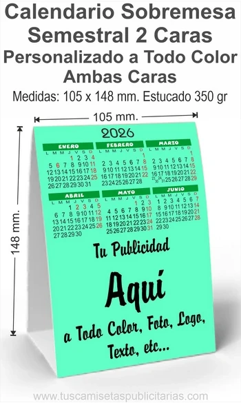 Calendario Sobremesa Personalizado