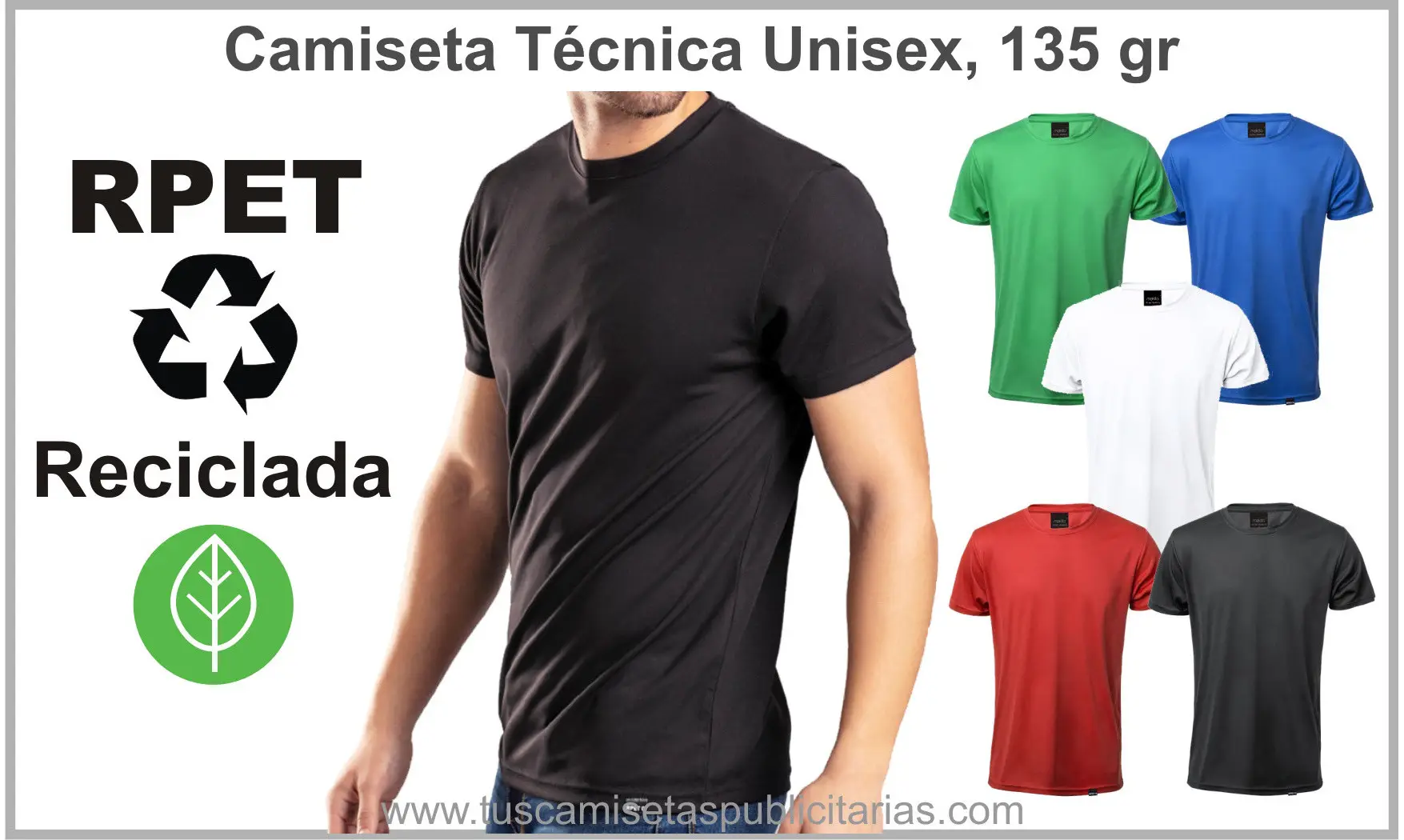Camiseta Técnica RPET Reciclada