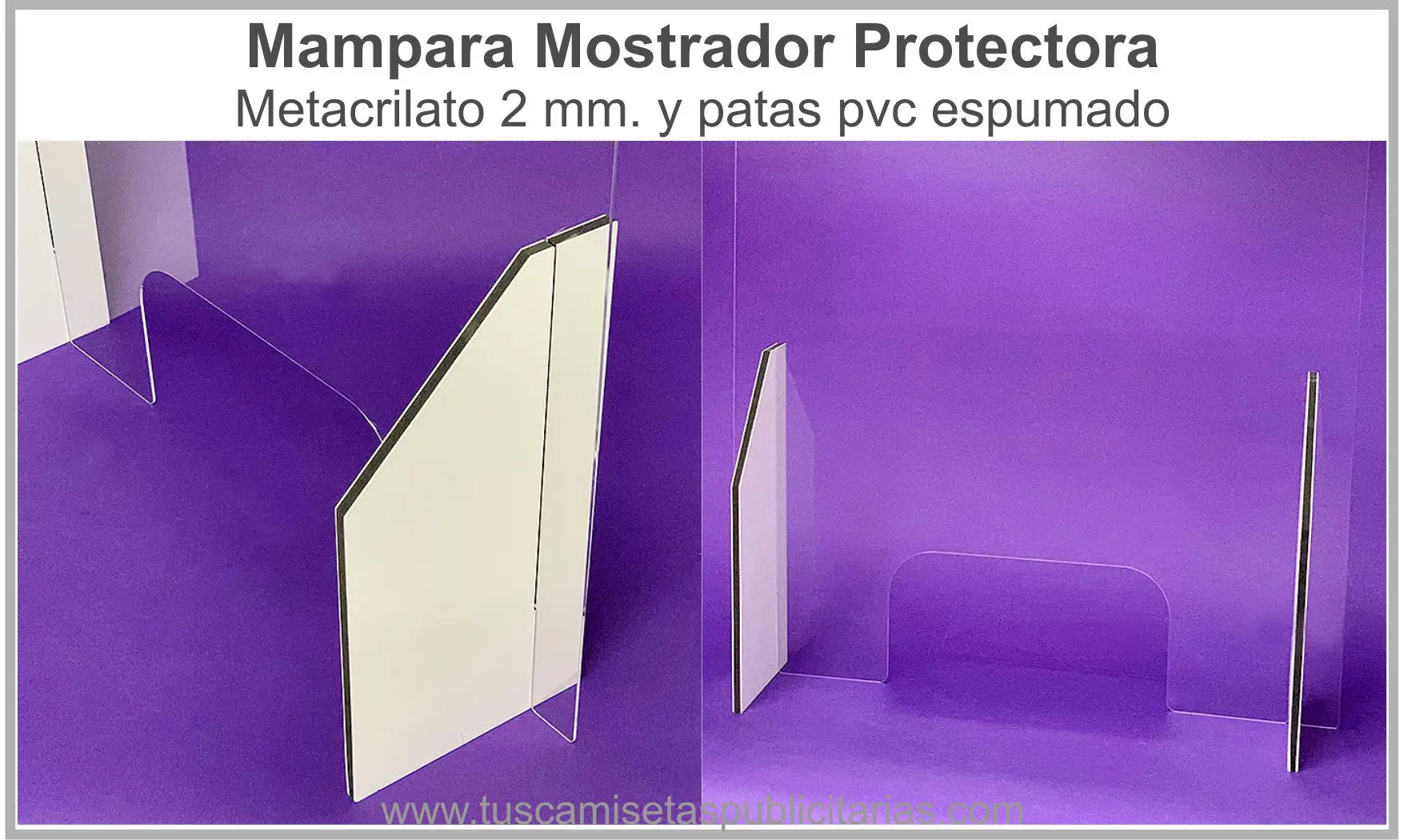 Mampara Mostrador Protectora Mod. L