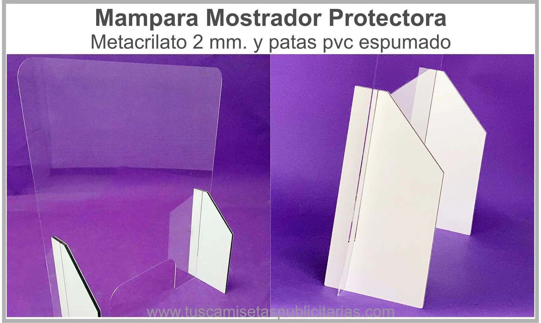Mampara Mostrador Protectora Mod. L