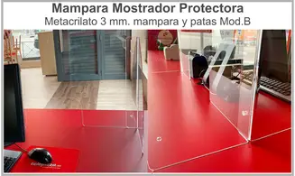 Mampara Mostrador Protectora Mod. B