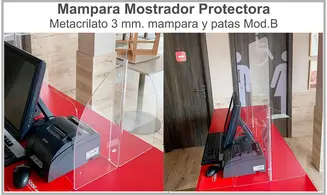 Mampara Mostrador Protectora Mod. B