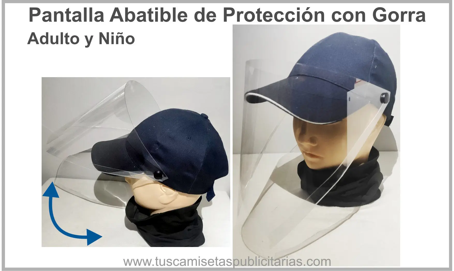 Pantalla Protección con Gorra